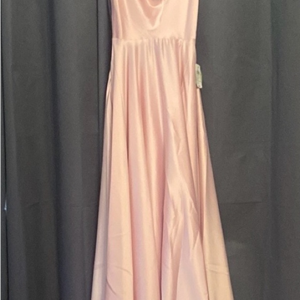 Woman’s formal Windsor Rose size 1 Elegant Pink Spaghetti Strap Dress NWT new
